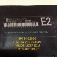 ORIGINAL TOYOTA VIOS/YARIS IMMOBILIZER ECU 89784-52050 NEW
