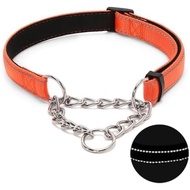 Love Dream Martingale Dog Collar With Chain, No-Pull Choker Training Collar | Soft&Amp;Durable Nylon