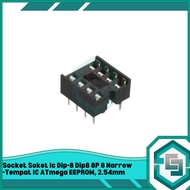 Socket Socket Ic Dip-8 Dip8 8P 8 Narrow - Place IC ATmega EEPROM, 2.54mm
