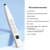 4 IN 1 Wireless Presenter Remote Rechargeable USB Presentation Clicker PPT Pointer RF 2.4GZ PowerPoi