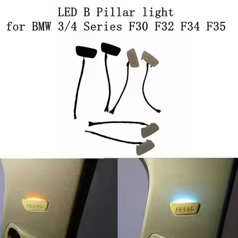 Car interior ambient LED B Pillar light airbag retrofit atmosphere lamp for BMW 3 series F30 F31 F34