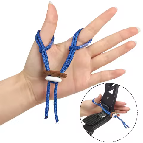 Archery Finger Strap Durable Braided Finger Sling for Bow Protection Hunting Target Practice Archery