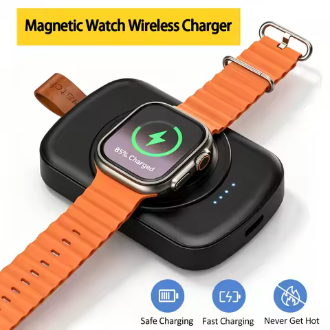 Magnetic Watch Wireless Charger Dock1800mAh For Apple Watch 11 10 9 8 7 6 5 4 3SE/UItra/Utra 2 Smart
