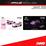 [PO] PopRace 1/64 Lamborghini Countach LPI 800-4 Purple Chrome / RWB 930 Chrome Pink