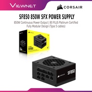 Corsair SF850 850W SFX Power Supply | 80+ Platinum | Fully Modular PSU | Small Form Factor | Silent 