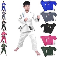 Kids Brazilian Jiu Jitsu Gi For Kids BJJ Gi Youth Grappling Kimonos Preshrunk Lightweight Martial Ar