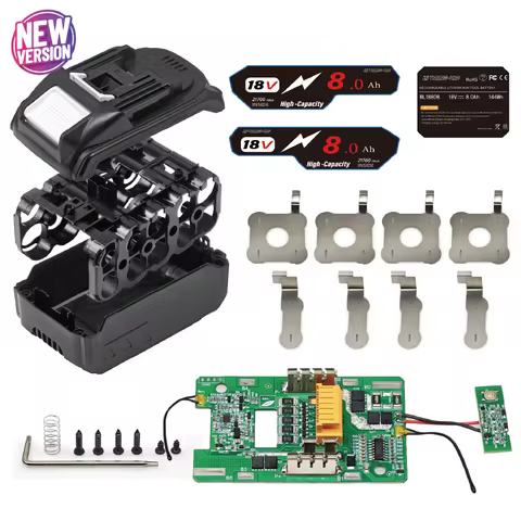 BL1880 Battery Case 10*21700 with Balancing function For Makita 18V DIY BL1860 BL1850 Shell Box With