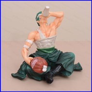 Comic One Piece Roronoa Zoro Action Figure Drink Eating Meat Model Dolls Toys For Kids Gifts Collections Ornament