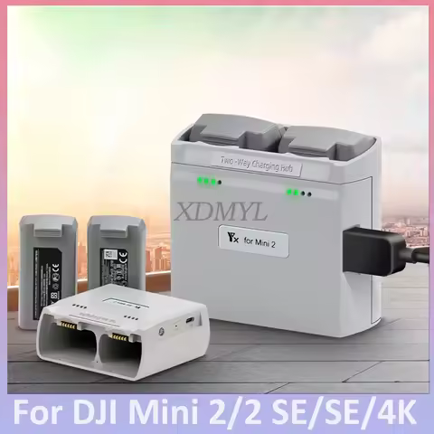 Drone Batteries USB Charger for DJI Mini 4K /DJI Mini 2/ SE/DJI MINI 2 SE Charger Dual Battery Butle