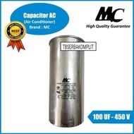 Terbaru Kapasitor Ac 100Uf 400V 450V Alumunium Capacitor Air