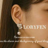 Sweet Heart-Shaped Earrings For Young Ladies