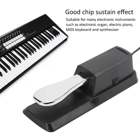 Digital Piano Pedal Keyboard Pedal Sustain Pedal Instrument Accessories for Electric Piano MIDI Keyb