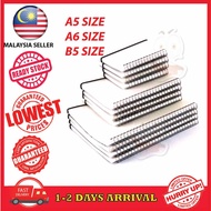 [1 PC] Notebook Planner Frosted Transparent Minimalist Planner A5 A6 B5 Dotted Traveler Notebook Mee