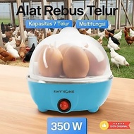 [TAFFHOME] 7-Egg Electric Egg Steamer Boiler 350W - biru YS-203