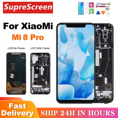 LCD For Xiaomi mi8 Pro M1807E8A LCD Display Touch Screen Digitizer Assembly For xiaomi 8 Pro mi 8 pr
