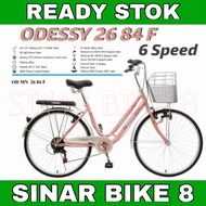 Sepeda Keranjang Dewasa Odessy 26 84 F Ukuran 26 Inch Mini 6 Speed