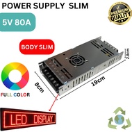 POWER SUPPLY SLIM 5V 40A / 5V 60A / 5V 80A RUNNING TEXT SWITCHING ADAPTER SMPS PSU 40A 5V / 60A 5V /