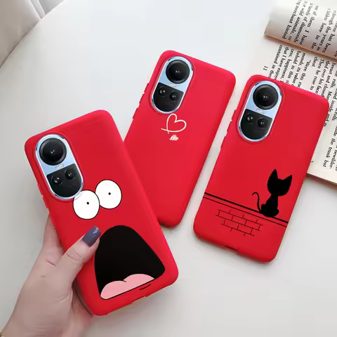 For OPPO Reno 10 Pro 5G Case CPH2525 Bumper Cute Cartoon Slim Soft TPU Protective Cover For OPPO Ren
