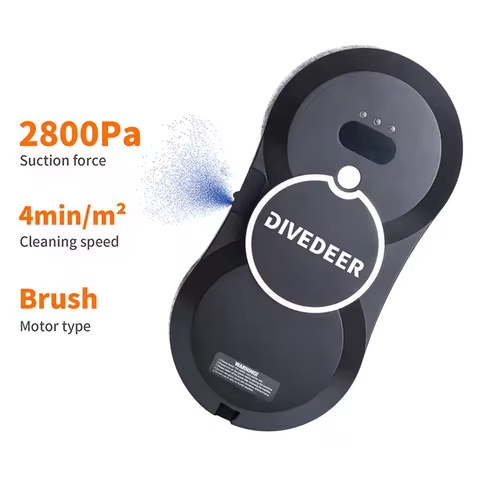 DIVEDEER Window cleaning robot Water spray intelligent cleaning robot Brushless motor Glass washer s