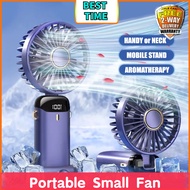 XIAOMI Handheld Camping Fan Portable Neck Mini Fan Kipas Tangan Tidur Kipas Berdiri Meja 5 Speeds US