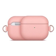 Wit's - 蘋果Airpod Pro 無線藍牙耳機充電盒保護套 牛皮, 粉紅色