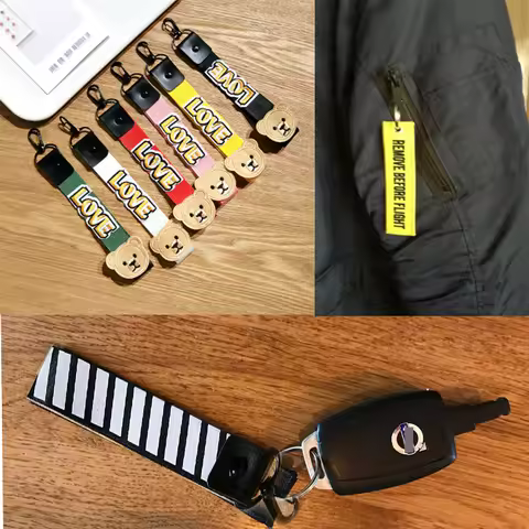 Car keychain Racing Phone Holder Belt Reflective For Volkswagen VW Passat B6 B5 B7 B8 Golf 4 5 7 6 P