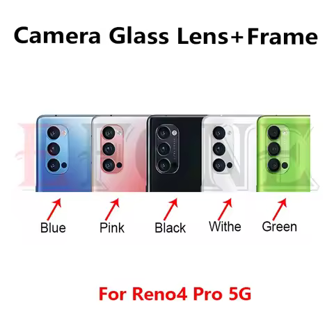 Rear Frame Lens For Oppo Reno 4 Pro 4se 4Z 4 Back Camera Glass Lens Frame Cover Holder Replacement R
