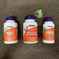now foods ~ NAC, 洋蔥素 Quercetin, 綠茶素 Green Tea Extract (EGCg)