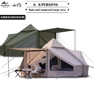 MOUNTAIN inflatable tent 8-16 square meters luxury tent 8-12 people camping tent waterproof breathab