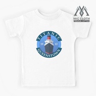 Titanic Vintage Kids T-Shirt Poster Cruise Sinking Ship Atlantic Ocean Voyage - Unisex 465