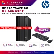 HP Pro Tower 400 G9 A3MK9PT Desktop PC Black ( i7-14700, 8GB, 512GB SSD, Intel, W11PRO )