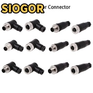 SIOGOR M12 Sensor Connector, Connector Sensor Plug M12 Aviation Plug, M12 Sensor Cable Connector Mal