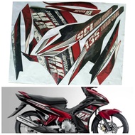 Striping Sticker Lis Jupiter Mx 2013 Black-Red