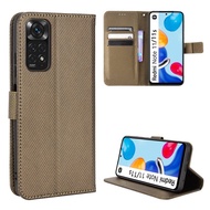 Xiaomi Redmi Note 11s Casing Flip Phone Holder Stand Redmi Note 11 4G Case Wallet PU Leather Back Co