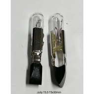 [100PCS]JOLLY T5.5 T5X30mm 24V, 28V, 30V, 60V, 20mA, 40mA, 50mA TELEPHONE SLIDE BULB - READY STOCK