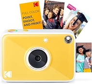 Kodak Printomatic+ Instant Print Digital Camera (Yellow) 10MP Portable Camera with Interactive RGB L
