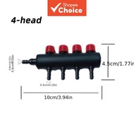 [Aquatic Oxygen Pump] 2/4/6 Head Dual-Outlet Aquarium Oxygen Pump Splitter | Easy Adjust Airflow, Bl