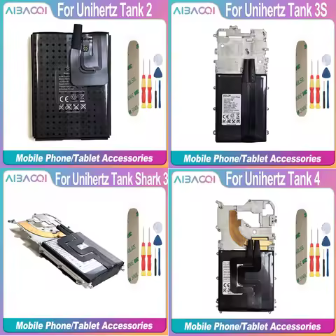 AiBaoQi Original For Unihertz Tank 2 Tank 3S Tank Shark 3 Tank 4 Jelly Max Mobile Phone Battery Repl