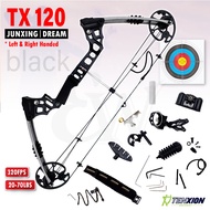 TenXion Archery JunXing TX120 20-70LBS Busur Compound Bow Adjustable 320FPS Memanah Alat Anak Panah 