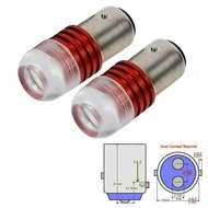 [SG]2pcs 1157 7528 2357 LED Red Flashing Strobe Bulbs For Rear Tail Brake Stop Light