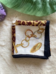 復古 Trussardi 手帕 領巾 口袋巾 Trussardi 絲巾