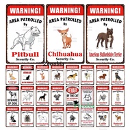 Community Sign Beware of Dog Sign Warning Metal Sign Guard Dog Sign Wall Decor Yard Sign No Trespass