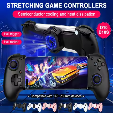 NEW BSP D10 D10S Stretching Cooling Game Controller For SWITCH/Android/Apple IOS Tablet /PS3/PS4 For