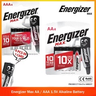 Energizer Max AA / AAA 1.5V Alkaline Battery