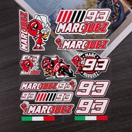 *** Reflective Sticker 93 Ant Sticker Set Motorcycle GP Sticker Size