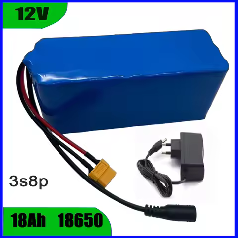 3s8p 12V 18000mAh 18650 lithium ion battery pack 12V 18Ah DC12.6V large capacity rechargeable batter