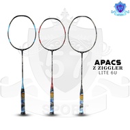 Original Apacs Z Ziggler Lite 6U Badminton Racket, Bonus Strings and Bag