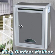 Letter Mailbox Outdoor Post Box with Waterproof Lockable Durable Wall Mounted Letter Box Post Box wi
