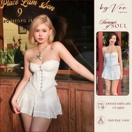 ByVee Style embroidered clasp tube top tube tops women