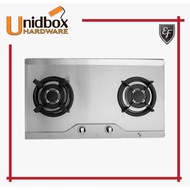 EF EFH 2760 TN VSB 78CM Stainless Steel Gas Hob/EF/2 Burners/Kitchen Appliances/Cooking Hobs/Gas Sto